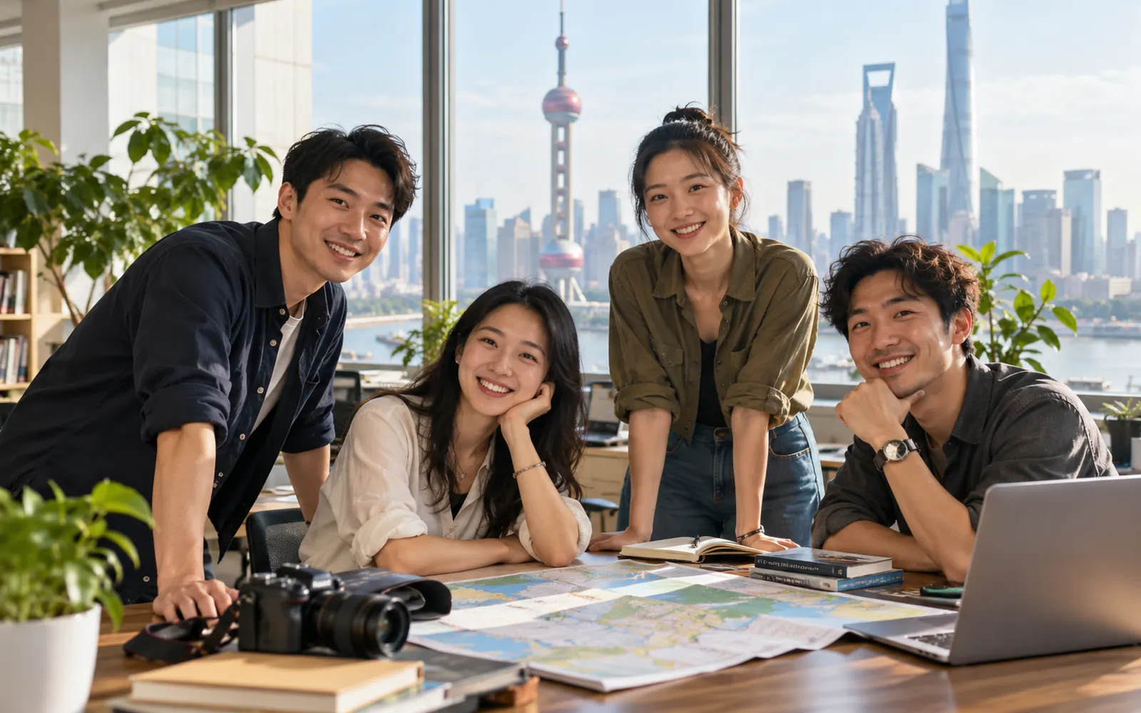 The Lezhixing Travel team in Shanghai