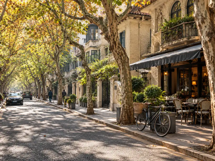 French Concession by bike