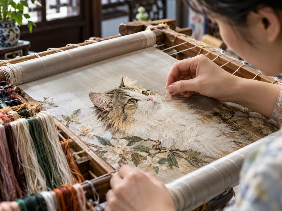 Silk & Suzhou embroidery